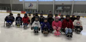 A Team of Sledge Hockey Players